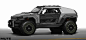 MUTE - Cactus Jeep Initial Sketches 2, Benjamin Last : These where the initial quick sketches to explore some different styles and proportions for the proposed vehicle Paul Rudd's character would use in the film. Before the budget was considered we explor
