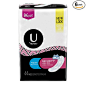 U by Kotex Security Ultra Thin Pads, Regular, Unscented, 44 Count (Pack of 6)