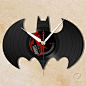 vinyl batman wall clock!