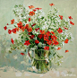 花之语——俄罗斯女画家Павлова Мария花卉系列