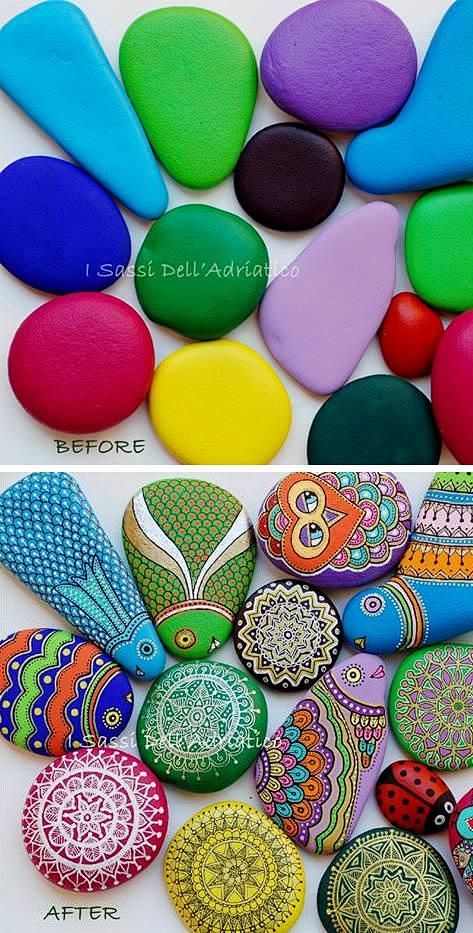 How To Paint Stones ...