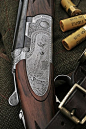 A finely engraved Beretta shotgun is a thing of beauty.: 