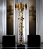 FLOOR LAMP 550Z SCULPTURAL GOLD