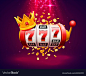 King slots 777 banner casino Royalty Free Vector Image