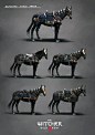 Nilfgaard Horse Armor Set, Marta Dettlaff : DLC Armor Set for Geralt's badass horse - Roach.