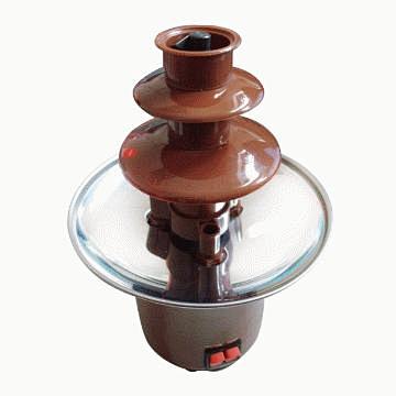 家用三层巧克力喷泉机#巧克力喷泉# #创...