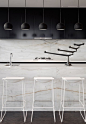 White marble kitchen: 