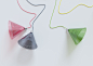 Polychrome lamps. A series of lamps in pop style. : Lamps made in steel and glass.