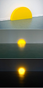 Skirting Board Sunset, 2008. Materials: perspex, led lighting Dimensions: L 10 cm W 75 cm H 38 cm Photos by Lotte Stekelenburg: 