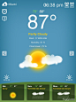 iPad的免费天气应用APP界面设计