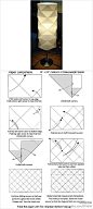 一款灯罩的折纸教程