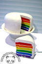 Rainbow_cake_by_Chihuahua_Yip、色彩、斑斓、彩虹、美食