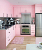 粉红色橱柜像冰淇淋一样甜美