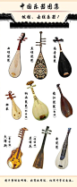 整理一些中国拨弦、击弦类乐器图集，绘制古风插画参考借鉴！绘画学习 ​​​​