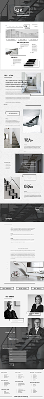 DK // railing & stairs Inc. : Web business card for guys who create A stairway, staircase, stairwell, flight of stairs, or simply stairs for houses and business centers