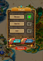 GUI design for social game Puzzle Slots.  : ^.^