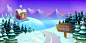 Fairytale  Wintertime Background : Fairytale Wintertime Background 2016