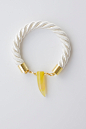 土耳其原创设计师Ebru 白色丝质绳柠檬黄撞色半宝石手链 黄水晶-淘宝网