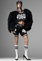 名模Adriana Lima为了意大利时尚杂志Vogue拍摄的时尚封面