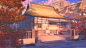 Old house sunset set, Arseniy Chebynkin : Sunset backgrounds for "Love, Money, Rock’n’Roll" visual novel game, where I work as main background artist!<br/>We started campaign on indiegogo <a class="text-meta meta-link" rel=&qu