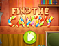 FIND THE CANDY : Artwork for puzzle flash game "Find the candy"