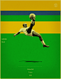 world cup fifa golden ball winner poster illustation Leonidas France 1938