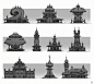 Fantasy world buildings, Pengzhen Zhang : Some random fantasy world buildings