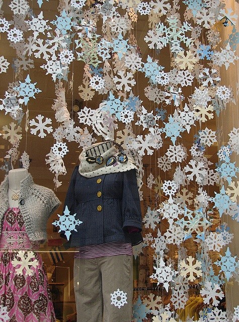 paper snowflakes in ...