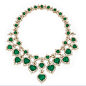 18 quilates de oro, diamantes y esmeralda COLLAR, Van Cleef & Arpels