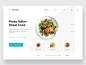 Restaurant food and drink clean web ux design ui zihad template sushi restaurant page menu landing japan home food faish cuisine cart