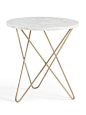 Marble Top Side Table