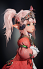 FINAL FANTASY XIV - Nanamo Ul Namo, chang-gon shin : Reference by "Final Fantasy XIV"

Tools used: Autodesk Max, Photoshop, Zbrush, Marmoset Toolbag 3, Substance Painter