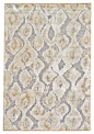 Feizy Saphir Zam Rug, Pewter, Gray, 2'-6"x8' transitional-hall-and-stair-runners