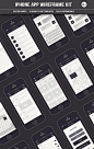 Iphone App Wireframe Kit – Vol.1 | GraphicSoulz - Premium Design Resources Created by Professionals for Real Designers!