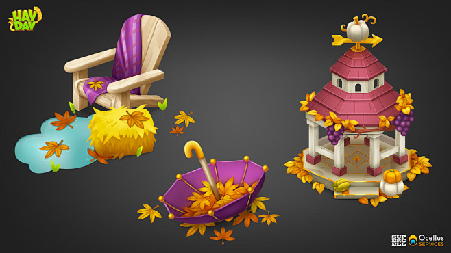 Hay Day - Fall Props...