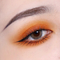 适合秋天的橘橘妆容 : 天气凉了也可以来个橘橘的妆容，全哑光配色，活力满满