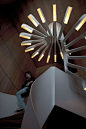 PSLAB Staircase 2 Highly Original Spiraling Staircase with Integrated Lighting by .PSLAB