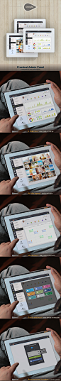 Tablet App. Deepfic - Admin Panel on Behance