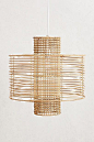 Deco Rattan Pendant Lamp #anthropologie  I think this could be the one for breakfast room! Love the open airy features! Gail???: 