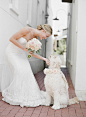 婚礼百科：除了与新郎的婚纱照，还有与这些人和物的婚纱照你绝对要拍！+来自：婚礼时光——关注婚礼的一切，分享最美好的时光。#萌宠# #狗# #婚纱照#