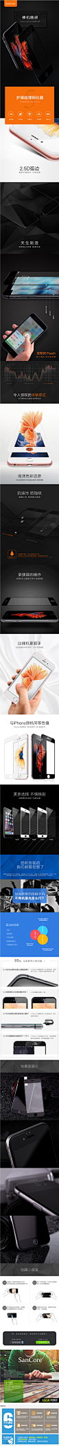 SanCore iPhone6钢化玻璃膜抗蓝光