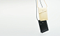MISK 单肩小挎包 可放iPhone6 plus 不规则个性挂扣包 手工缝线黑