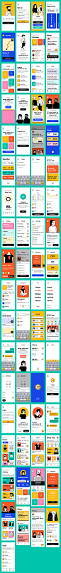 Contra – 开源app Wireframe Kit .fig .xd .sketch素材下载 - 豆皮儿