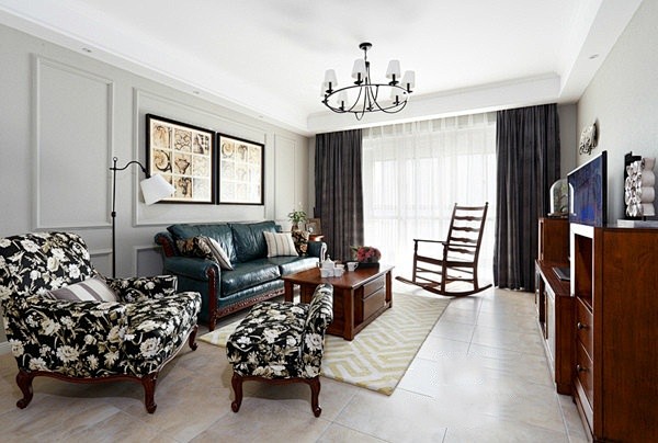 140平优雅美式三居室 演绎温馨与和谐 ...