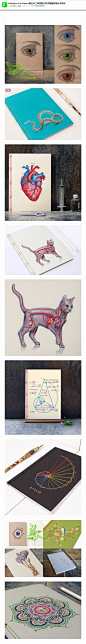 Fabulous Cat Papers推出手工刺绣复古科学插 文艺圈 展示 设计时代网-Powered by thinkdo3
