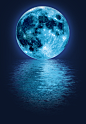 蓝月亮海报背景素材