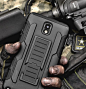 Samsung Galaxy Note 3 Case Cover Protector Future Armor Holster Kickstand Combo: 