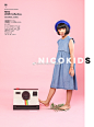 很普通的牛仔连衣裙被我们搭配出轻复古着装，很日系很文艺#nicokids客片即样片##NICOLOOK系列# ​​​​