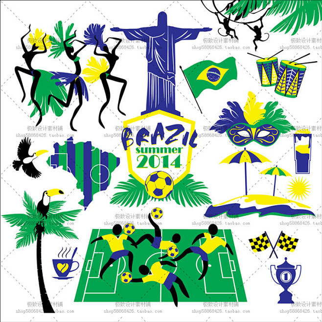25个JPG 世界杯 巴西足球 高清图片...