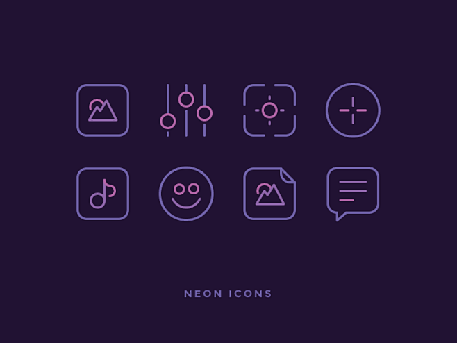 Neon Icons!